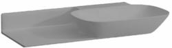 Laufen INO Ráépíthető mosdó, pult bal oldalon, túlfolyónyílás nélkül, csaplyuk nélkül, Graphite matt H8133017581121 (H8133017581121)