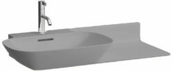 Laufen INO Ráépíthető mosdó, pult jobb oldalon, egy csaplyuk, középen, Graphite matt H8133027581041 (H8133027581041)