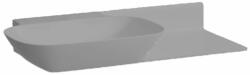 Laufen INO Ráépíthető mosdó, pult jobb oldalon, túlfolyónyílás nélkül, csaplyuk nélkül, Graphite matt H8133027581121 (H8133027581121)