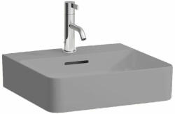 Laufen VAL Kézmosó, alsó felülete csiszolt, egy csaplyuk, középen, Graphite matt H8162807581041 (H8162807581041)