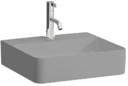 Laufen VAL Kézmosó, alsó felülete csiszolt, túlfolyónyílás nélkül, egy csaplyukkal, Graphite matt H8162807581111 (H8162807581111)