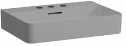 Laufen VAL Mosdótál, alsó felülete csiszolt, 3 csaplyukkal, Graphite matt H8162837581081 (H8162837581081)