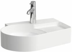 Laufen VAL Mosdó, alsó felülete csiszolt, félig száraz zónával és armatúrapaddal, túlfolyónyílás nélkül, egy csaplyukkal, Fehér LCC bevonattal H8162884001111 (H8162884001111)