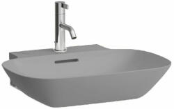 Laufen INO Mosdótál, alsó felülete csiszolt, egy csaplyuk, középen, Graphite matt H8163027581041 (H8163027581041)