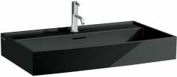 Laufen Kartell LAUFEN Mosdótál, alsó felülete csiszolt, egy csaplyuk, középen, Fényes fekete H8163360201041 (H8163360201041)