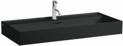 Laufen Kartell LAUFEN Mosdótál, alsó felülete csiszolt, egy csaplyuk, középen, Fekete matt H8163377161041 (H8163377161041)