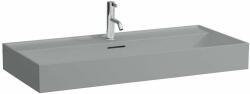 Laufen Kartell LAUFEN Mosdótál, alsó felülete csiszolt, egy csaplyuk, középen, Graphite matt H8163377581041 (H8163377581041)