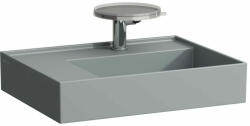 Laufen Kartell LAUFEN Mosdó bal oldali pulttal, rejtett túlfolyóval, a mosdó alja csiszolt, túlfolyónyílás nélkül, egy csaplyukkal, Graphite matt H8183357581111 (H8183357581111)