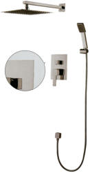 ERMETIQ Zuhanyrendszer falsík alatti, egykaros csapteleppel, szögletes fejzuhany és kézizuhany ER-SDB11