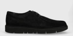 Garment Project pantofi de piele intoarsa Eilo Vibram Low barbati, culoarea negru, GP2469 9BYX-OBM134_99X