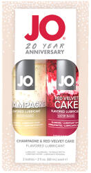 JO Ajándékkészlet System JO, pezsgő és red velvet torta, 60 ml