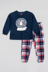 Zippy pijamale de bumbac pentru copii culoarea albastru marin, cu imprimeu 9BYX-BIK01N_59X