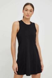 DKNY rochie culoarea negru, midi, mulata PPYX-SUD014_99X