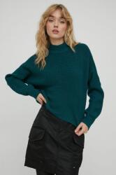 Hollister Co Hollister Co. pulover femei, culoarea verde, cu turtleneck 9BYX-SWD1JS_77X