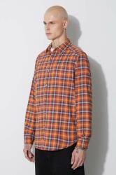 Columbia cămașă Cornell Woods Flannel LS bărbați, culoarea portocaliu, cu guler clasic, regular 1617951 9BYY-KDM095_22X