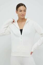GUESS bluza femei, culoarea bej, cu glugă, cu imprimeu PPYX-BLD019_01X