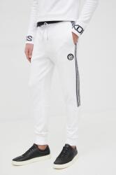 Michael Kors pantaloni barbati, culoarea alb, cu imprimeu PPYY-SPM0UE_00X