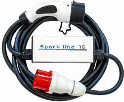 Inchanet SPARK LINE 16 elektromos autó töltő - 3x16A-11KW - 5 m. kábel Type2 (EVSE) (INC0006)