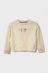 Tommy Hilfiger bluza copii culoarea bej, cu imprimeu PPYH-BLG024_01X
