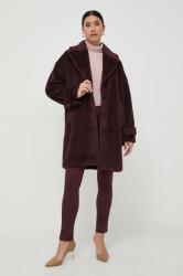 MARELLA palton de lana culoarea bordo, de tranzitie, oversize 9BYX-KPD0DS_93X
