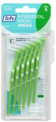 TePe interdental brush angle fogköztisztító kefe 6 db/csomag - 5-zöld (0, 8 mm)