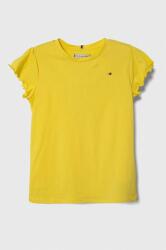 Tommy Hilfiger tricou copii culoarea galben PPYH-TSG04Y_11X