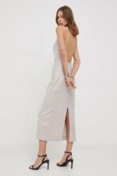 Calvin Klein rochie culoarea gri, midi, drept 9BYX-SUD1DK_90X