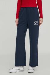 Abercrombie & Fitch pantaloni de trening culoarea albastru marin, cu imprimeu 9BYX-SPD0W9_59X