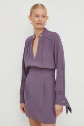 Elisabetta Franchi rochie culoarea violet, mini, mulata 9BYX-SUD0SD_45X