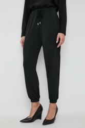 Boss pantaloni de lana x Alica Schmidt culoarea negru, lat, high waist 9BYX-SPD0PL_99X