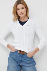 Ralph Lauren pulover de bumbac culoarea alb, light 211891641 PPYX-SWD05O_00X