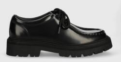 Garment Project pantofi de piele Spike Lace femei, culoarea negru, cu platforma, GPW2367 9BYX-OBD237_99X
