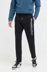 Abercrombie & Fitch pantaloni de trening culoarea negru, cu imprimeu 9BYX-SPM0JI_99X