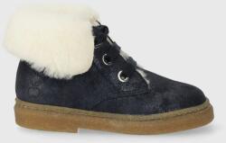 Pom D'api cizme de iarna pentru copii din piele intoarsa TRIX FUR G culoarea albastru marin 9BYX-OBG0Y8_59X