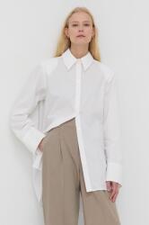 Herskind Cămașă din bumbac Mr Shirt femei, culoarea alb, cu guler clasic, relaxed PPYY-KDD071_00X