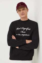 KARL LAGERFELD bluza barbati, culoarea negru, cu imprimeu 9BYX-BLM10Z_99X