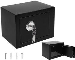 Malatec Kulcstároló biztonsági széf, kulccsal zárható, fekete - bamibolt