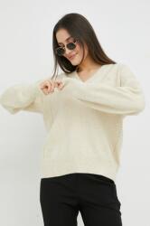 Tommy Hilfiger pulover din amestec de lana femei, culoarea bej PPYX-SWD01T_01X