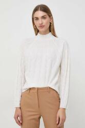 MARELLA pulover de lana femei, culoarea bej, light, cu turtleneck 9BYX-SWD1F6_01X