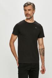 G-Star Raw tricou din bumbac barbati, culoarea negru, neted 99KK-TSM03T_99X (D16411.336)