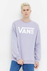 Vans hanorac de bumbac barbati, culoarea violet, cu imprimeu 9BYX-BLM1MA_04X