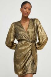 ANSWEAR rochie culoarea auriu, mini, drept BMYX-SUD0HC_10Y