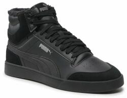 PUMA Sneakers Puma Shuffle Mid Fur 387609 01 Black/Puma Black/Steel Gray Bărbați