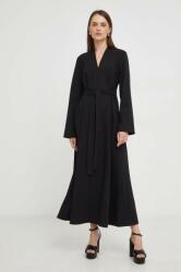 ANSWEAR rochie din lana culoarea negru, maxi, drept BMYX-SUD0H6_99X