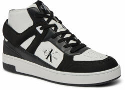 Calvin Klein Jeans Sneakers Calvin Klein Jeans Basket Cupsole Mid Lth Ml Fad YM0YM00883 Bright White/Black 01W Bărbați