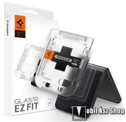 Spigen Samsung Galaxy Z Flip5 (SM-F707B), SPIGEN EZ FIT üvegfólia, 2db, 0, 2mm vékony, 9H, Sík részre (AGL06525)