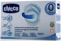 Chicco antibakteriális eldobható melltartóbetét abszorbenssel (60 db) - beauty