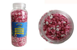 BPS 6423 színes kavics közepes 2-4 mm 1 kg műanyag flakonban vil. rózsa. -fehér-sötétrózsa