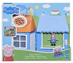 Peppa Pig Set de joaca Peppa Pig 1 figurina, 4 accesorii, Pizzeria Peppa, 15 cm, Multicolor