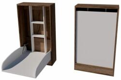  Pali Duo fali masszív pelenkázószekrény - Sötét sonoma/fehér